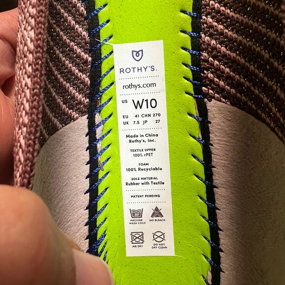 Rothy’s The Flat Desert Metallic Limited Edition Women’s Size 10 - Picture 9 of 9